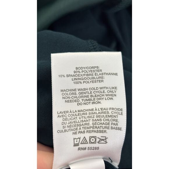 Express Long Puff Sleeve Velvet Mini Dress Green Womens Size Small - Picture 8 of 8